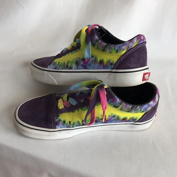 Vans Old Skool navy and tie dye lace-up sneakers - Picture 3 of 7